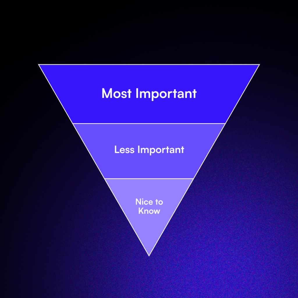 Tip #8: Use the Inverted Pyramid Style