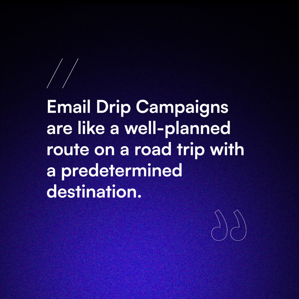 Email Drip Campaigns Definition.