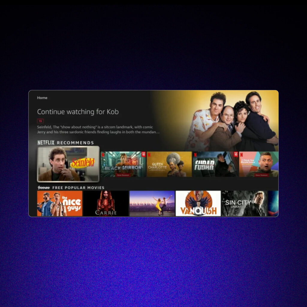 Screenshot of Netflix.