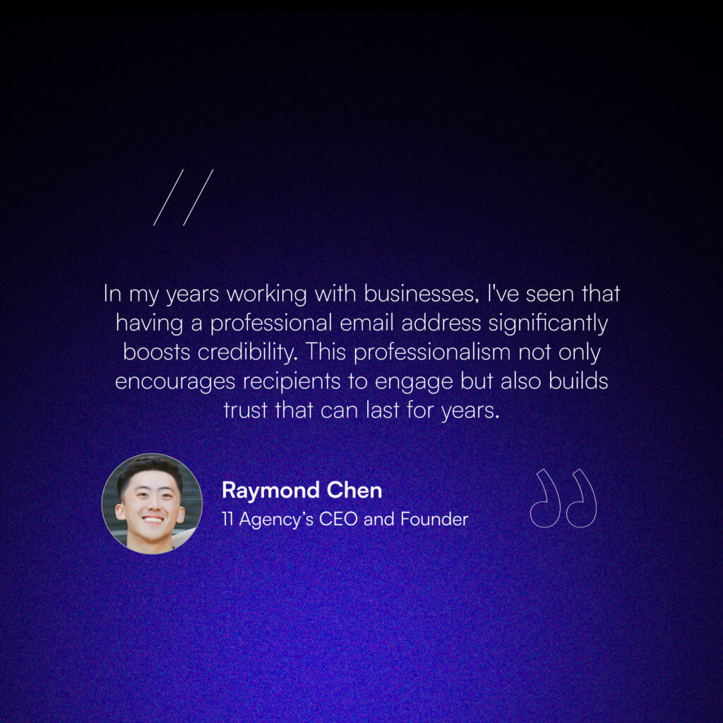 A quotation from Raymond Chen, Founder of 11 Agency about Email Signature.