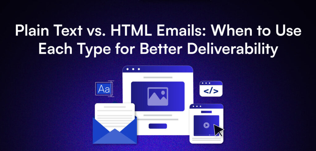 Plain Text vs HTML Emails: When to Use Each Type for Better Deliverability.