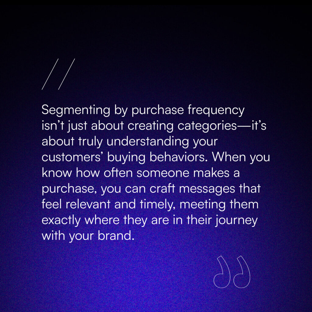 Definition Why Segmenting By Purchase Frequency Matters.